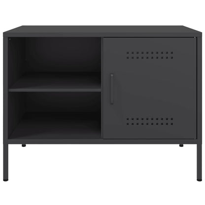 Mobili TV 2pz Neri 68x39x50,5 cm in Acciaio - homemem39