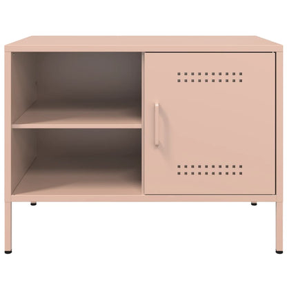 Mobili TV 2pz Rosa 68x39x50,5 cm in Acciaio - homemem39
