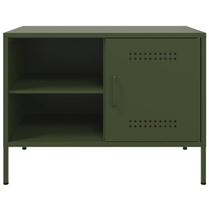 Mobile TV Verde Oliva 68x39x50,5 cm in Acciaio - homemem39
