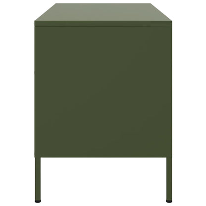 Mobili TV 2pz Verde Oliva 68x39x50,5 cm in Acciaio - homemem39