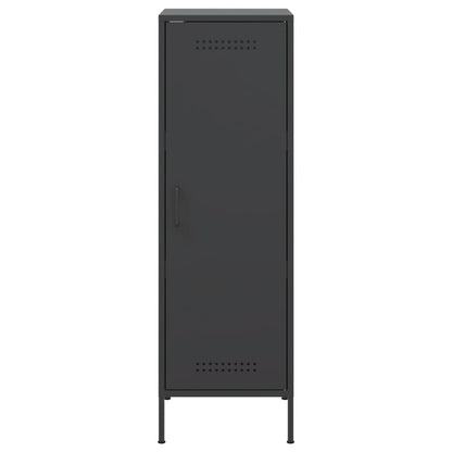 Credenza Nera 36x39x113 cm in Acciaio - homemem39