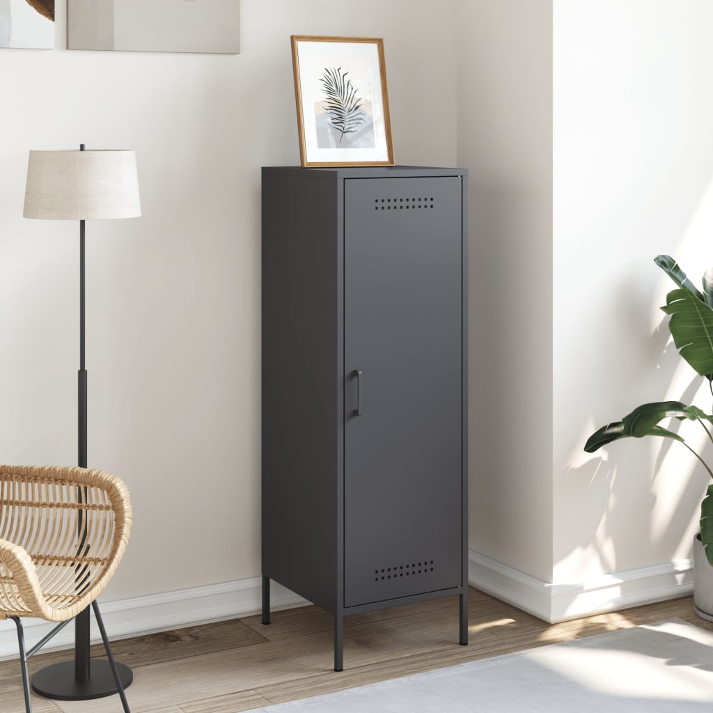 Credenza Antracite 36x39x113 cm in Acciaio - homemem39