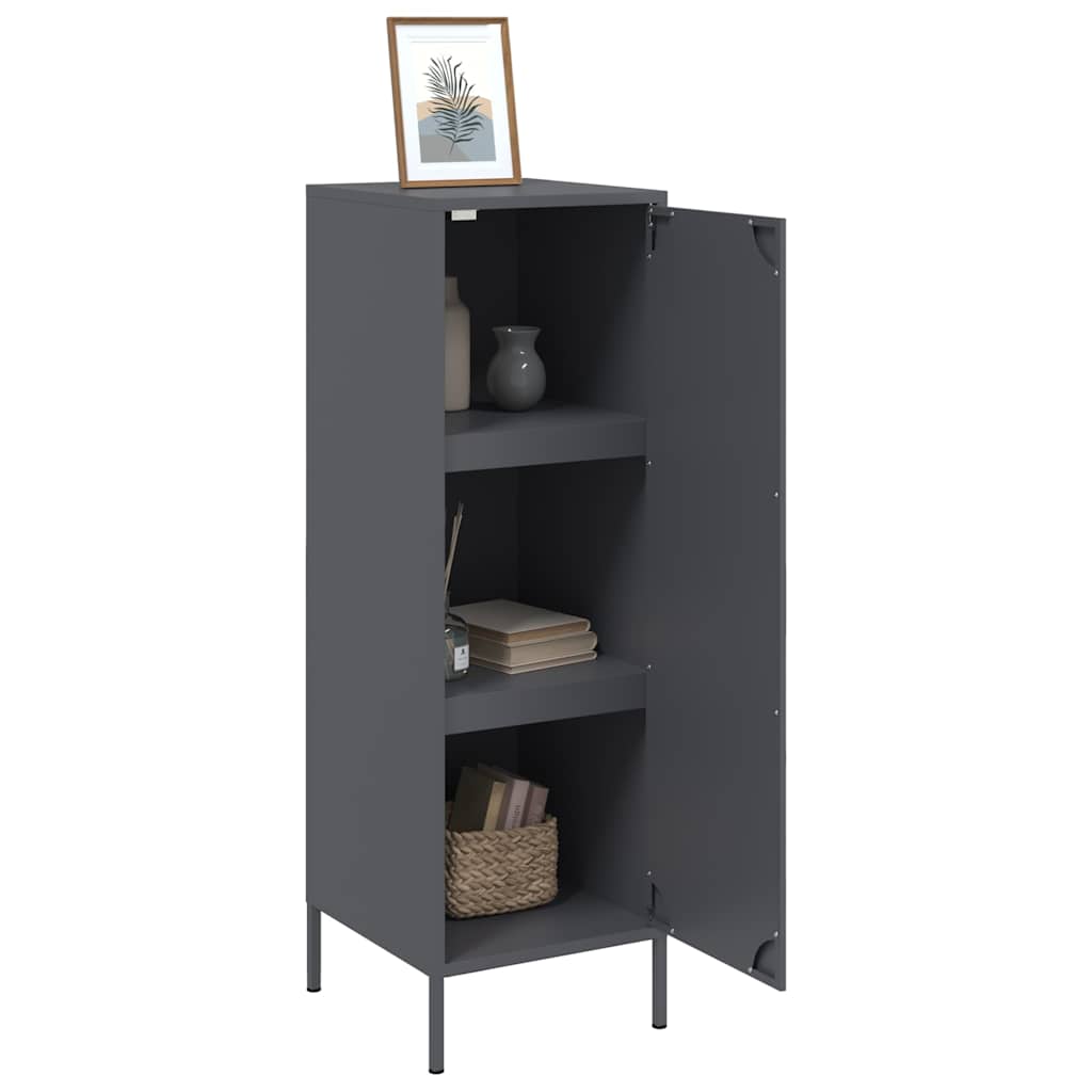 Credenza Antracite 36x39x113 cm in Acciaio | homemem39