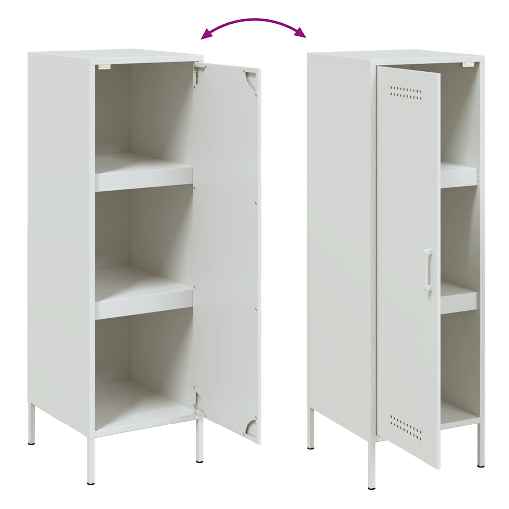 Credenza Bianca 36x39x113 cm in Acciaio | homemem39