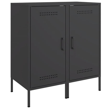 Credenze 2 pz Nere 36x39x79 cm in Acciaio | homemem39