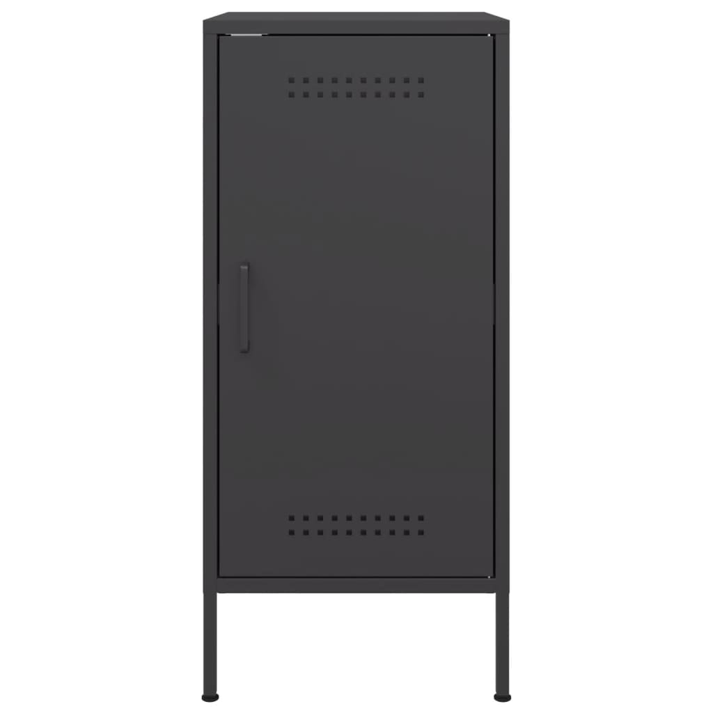 Credenze 2 pz Nere 36x39x79 cm in Acciaio | homemem39