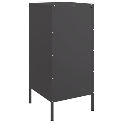 Credenze 2 pz Nere 36x39x79 cm in Acciaio | homemem39