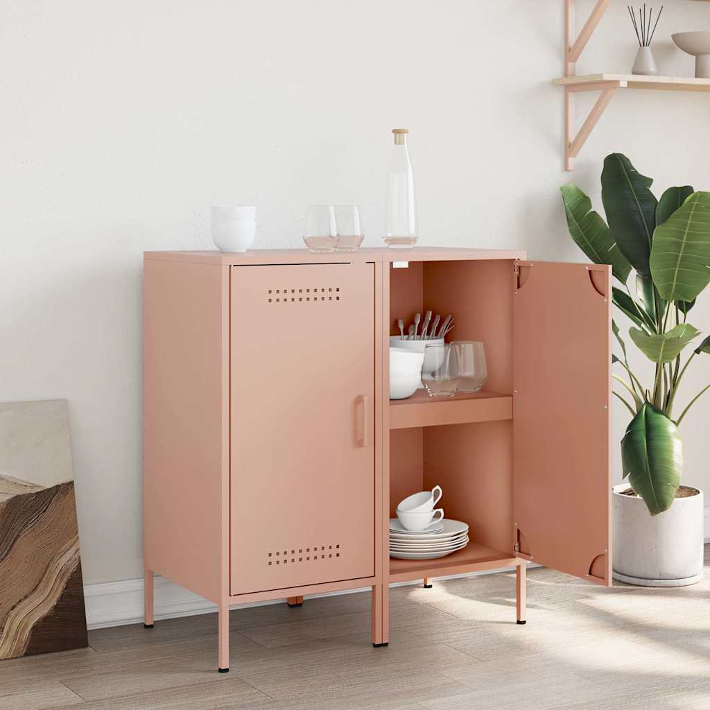 Credenze 2 pz Rosa 36x39x79 cm in Acciaio | homemem39