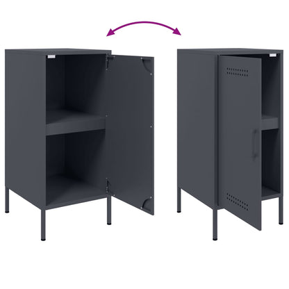 Credenza Antracite 36x39x79 cm in Acciaio | homemem39