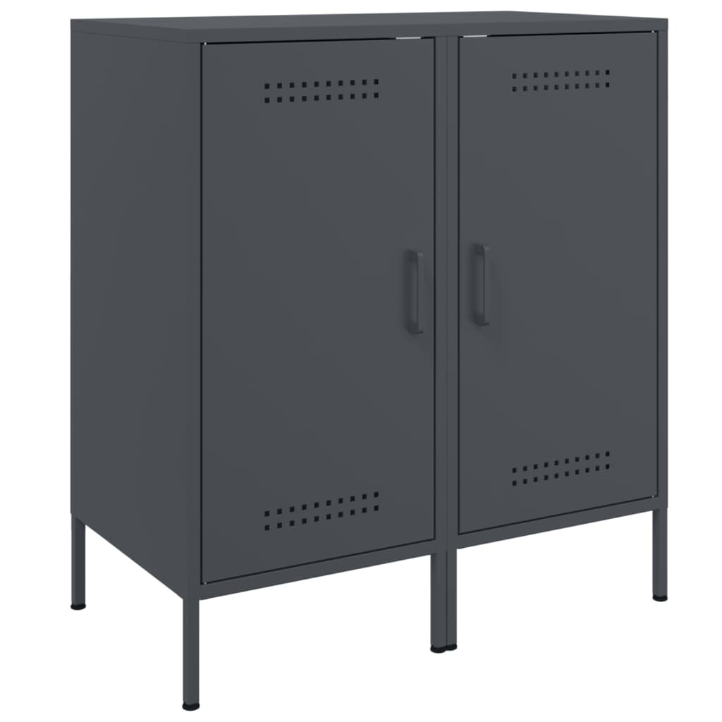 Credenze 2 pz Antracite 36x39x79 cm in Acciaio | homemem39