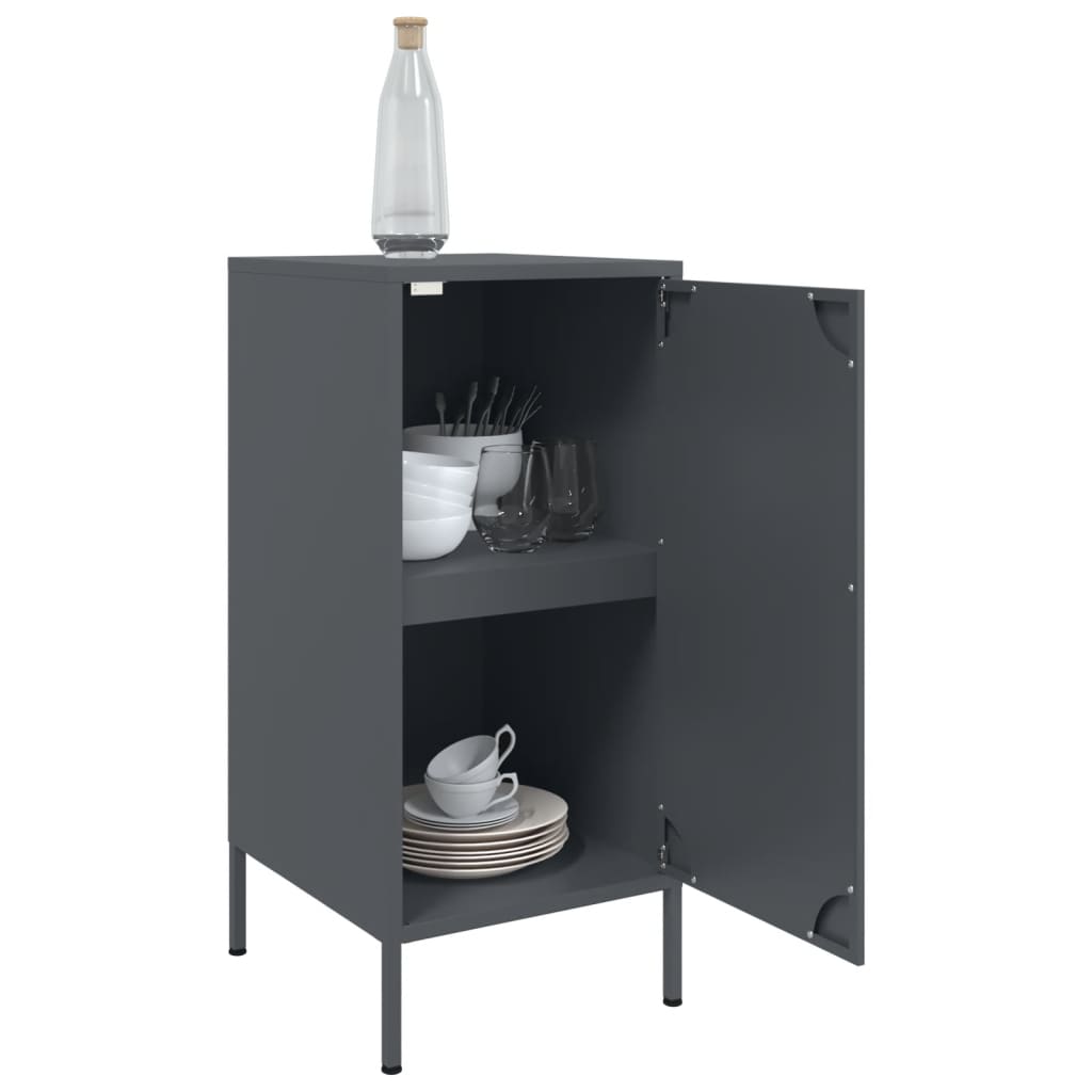 Credenze 2 pz Antracite 36x39x79 cm in Acciaio | homemem39