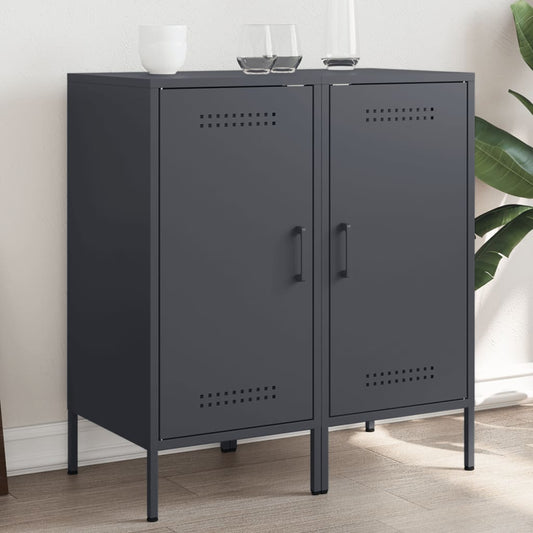 Credenze 2 pz Antracite 36x39x79 cm in Acciaio | homemem39