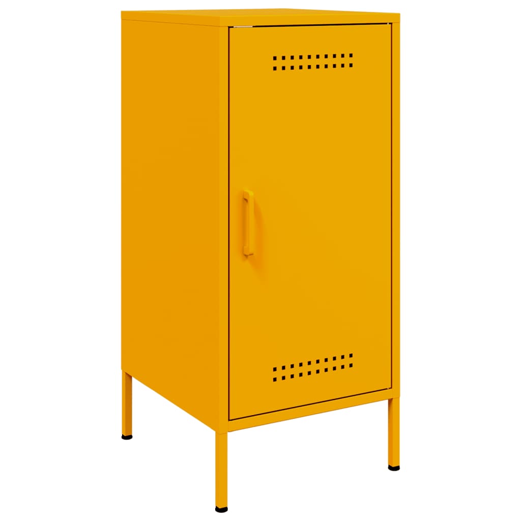 Credenza Giallo Senape 36x39x79 cm in Acciaio - homemem39