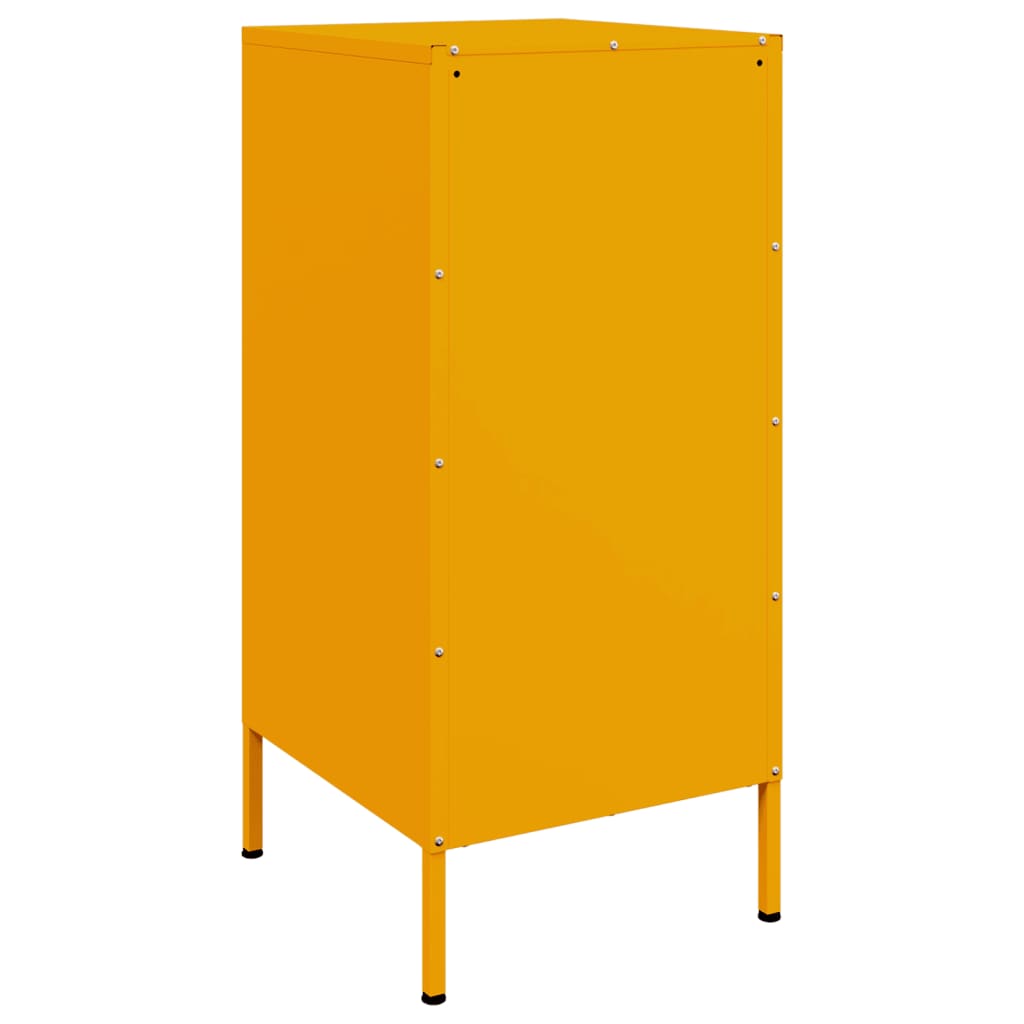 Credenza Giallo Senape 36x39x79 cm in Acciaio - homemem39