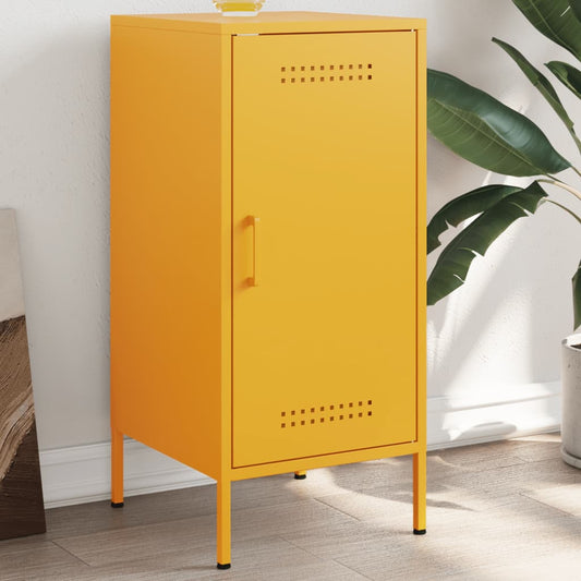 Credenza Giallo Senape 36x39x79 cm in Acciaio - homemem39