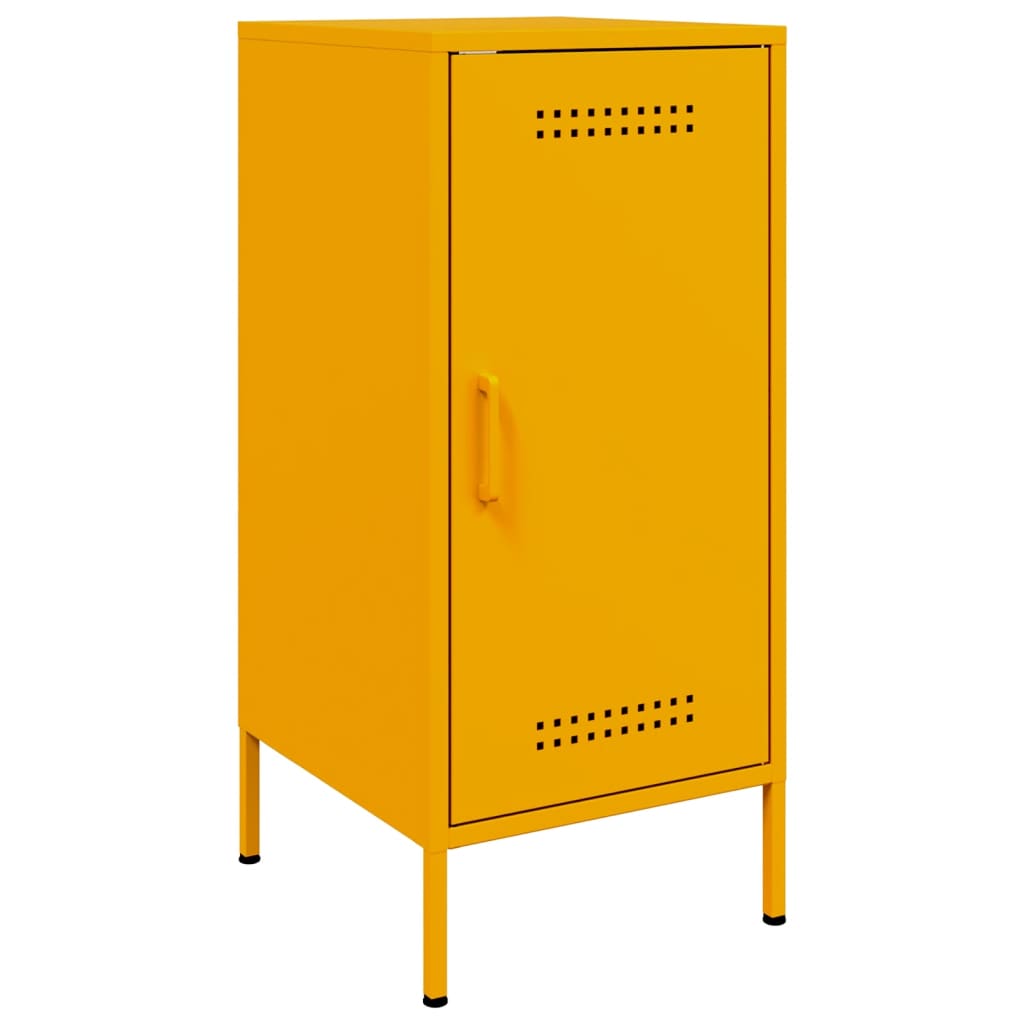 Credenze 2 pz Giallo Senape 36x39x79 cm in Acciaio - homemem39