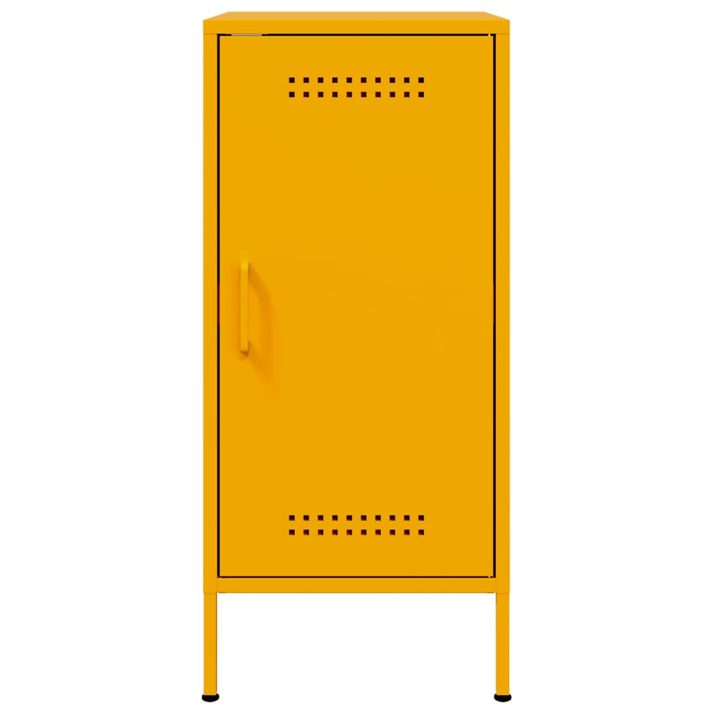 Credenze 2 pz Giallo Senape 36x39x79 cm in Acciaio | homemem39
