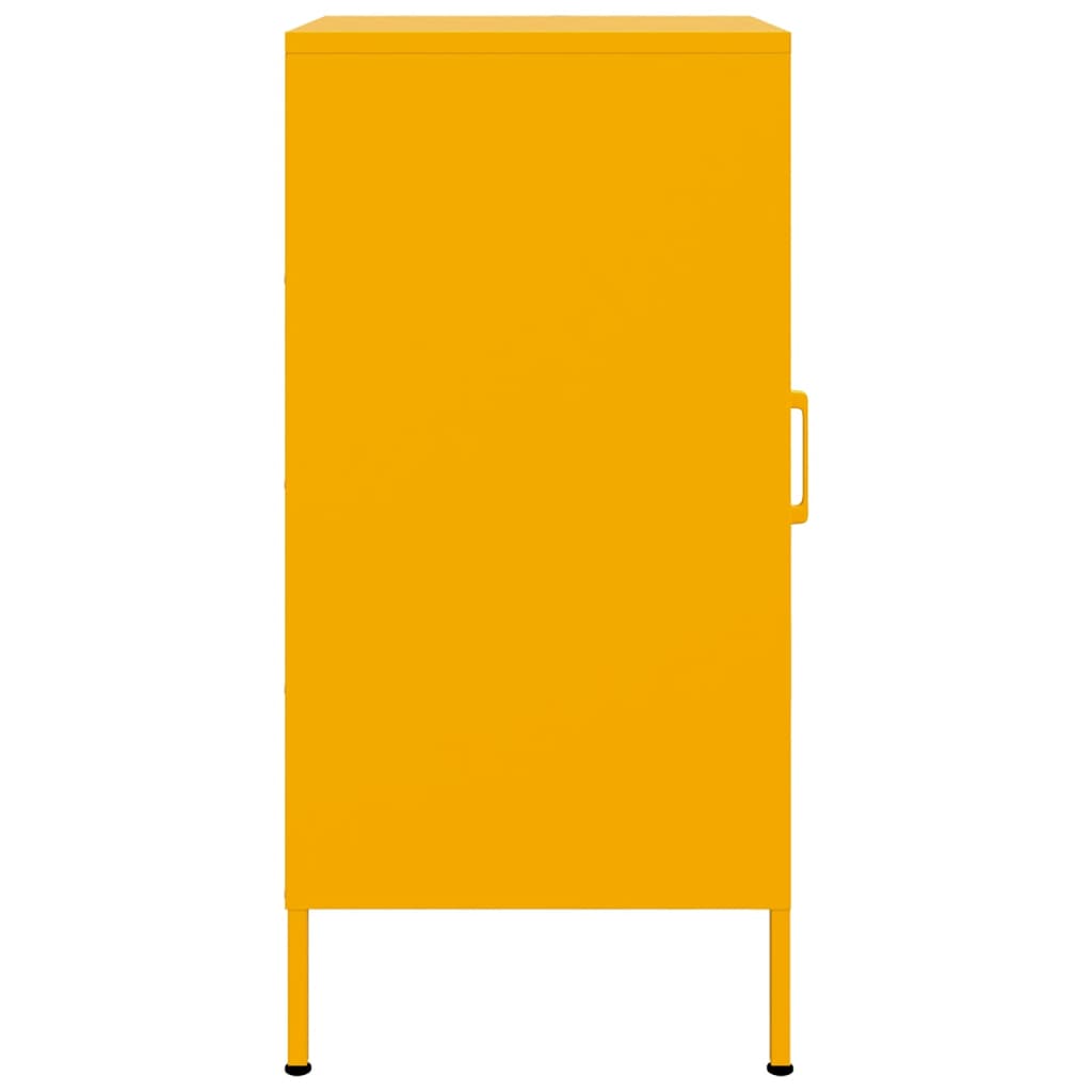 Credenze 2 pz Giallo Senape 36x39x79 cm in Acciaio | homemem39
