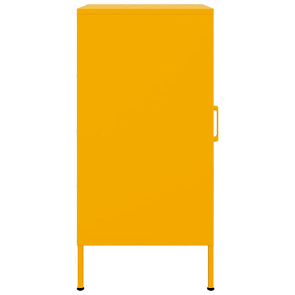 Credenze 2 pz Giallo Senape 36x39x79 cm in Acciaio | homemem39