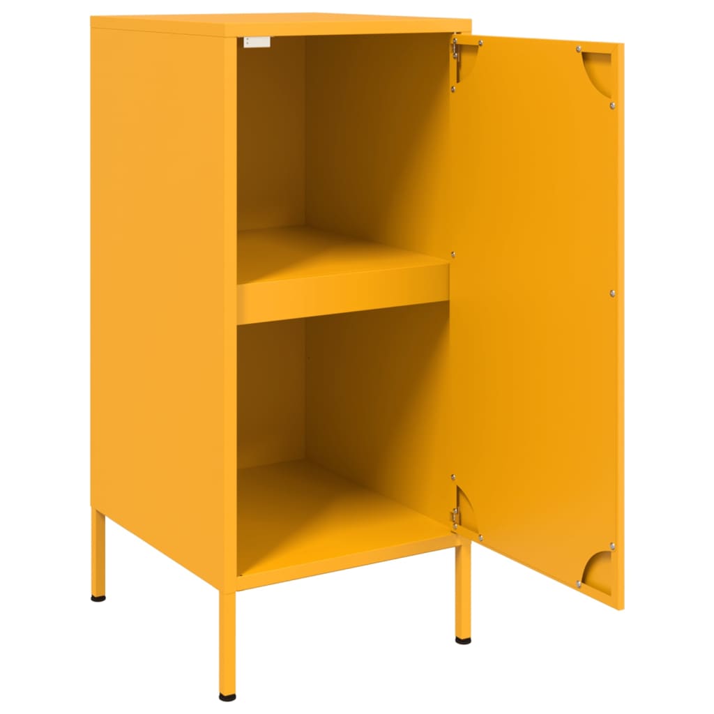 Credenze 2 pz Giallo Senape 36x39x79 cm in Acciaio - homemem39