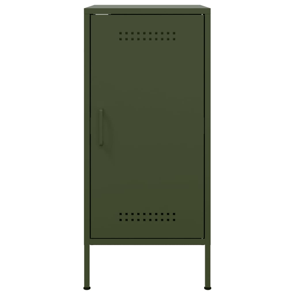Credenza Verde Oliva 36x39x79 cm in Acciaio - homemem39