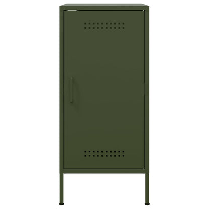 Credenza Verde Oliva 36x39x79 cm in Acciaio - homemem39