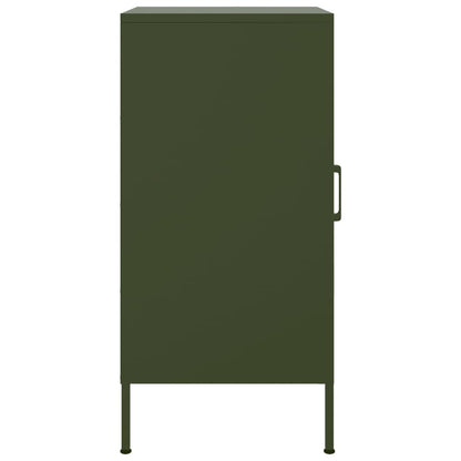 Credenza Verde Oliva 36x39x79 cm in Acciaio - homemem39