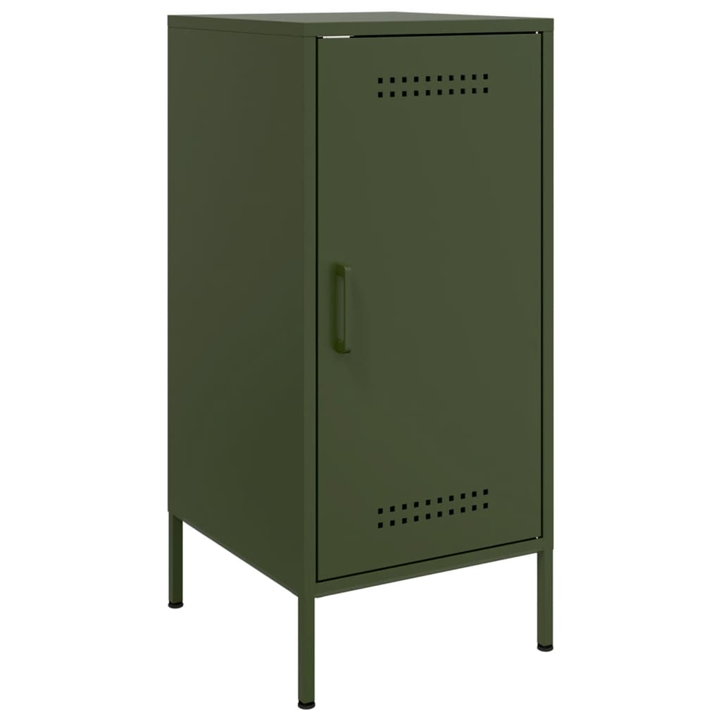 Credenze 2 pz Verde Oliva 36x39x79 cm Acciaio - homemem39