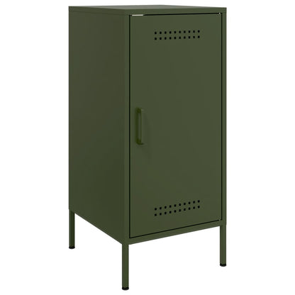 Credenze 2 pz Verde Oliva 36x39x79 cm Acciaio - homemem39
