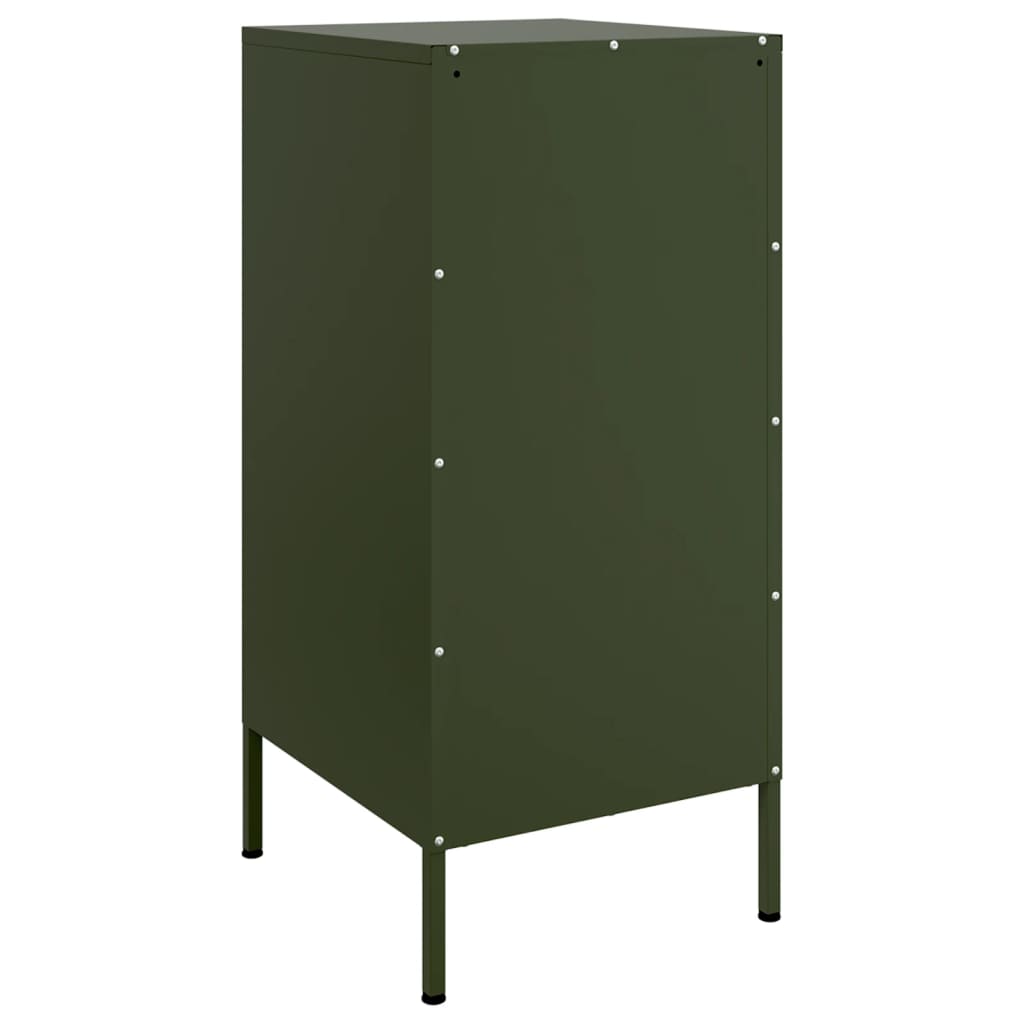 Credenze 2 pz Verde Oliva 36x39x79 cm Acciaio | homemem39