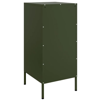 Credenze 2 pz Verde Oliva 36x39x79 cm Acciaio | homemem39