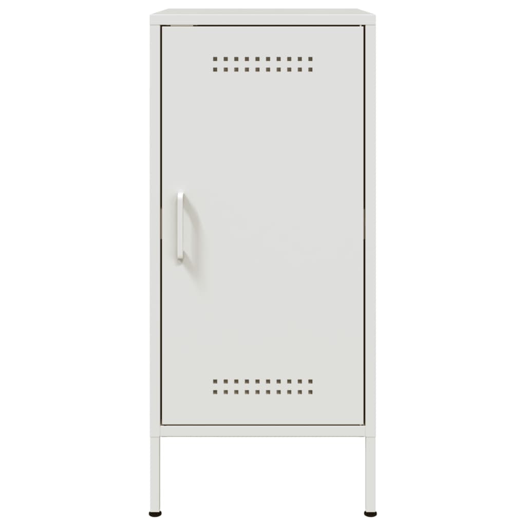 Credenze 2 pz Bianche 36x39x79 cm in Acciaio | homemem39