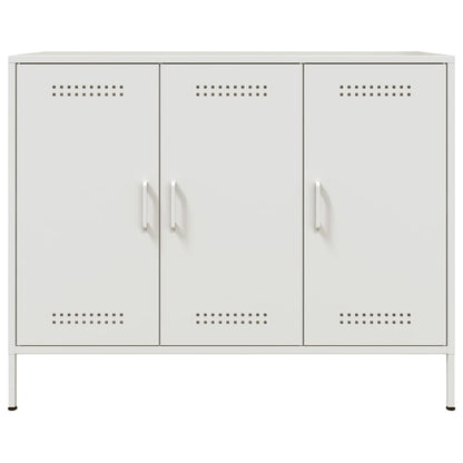 Credenza Bianca 100,5x39x79 cm in Acciaio