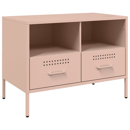 Mobili TV 2pz Rosa 68x39x50,5 cm in Acciaio - homemem39