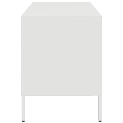 Mobili TV 2pz Bianchi 68x39x50,5 cm in Acciaio - homemem39
