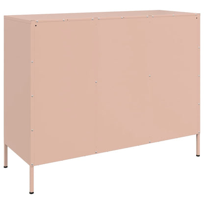 Credenza Rosa 100,5x39x79 cm in Acciaio - homemem39