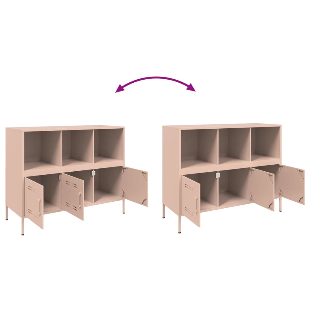Credenza Rosa 100,5x39x79 cm in Acciaio | homemem39