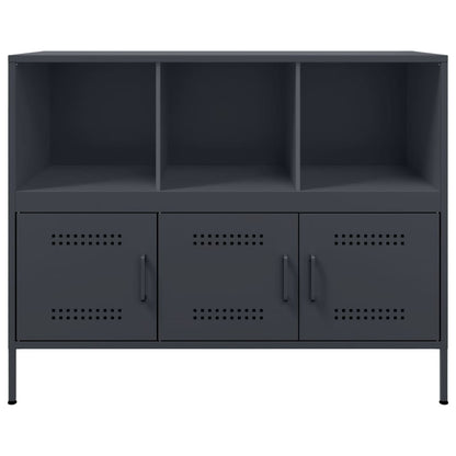 Credenza Antracite 100,5x39x79 cm in Acciaio - homemem39