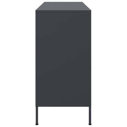 Credenza Antracite 100,5x39x79 cm in Acciaio | homemem39