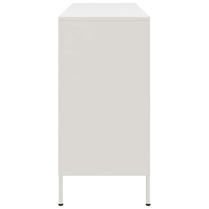 Credenza Bianca 100,5x39x79 cm in Acciaio | homemem39
