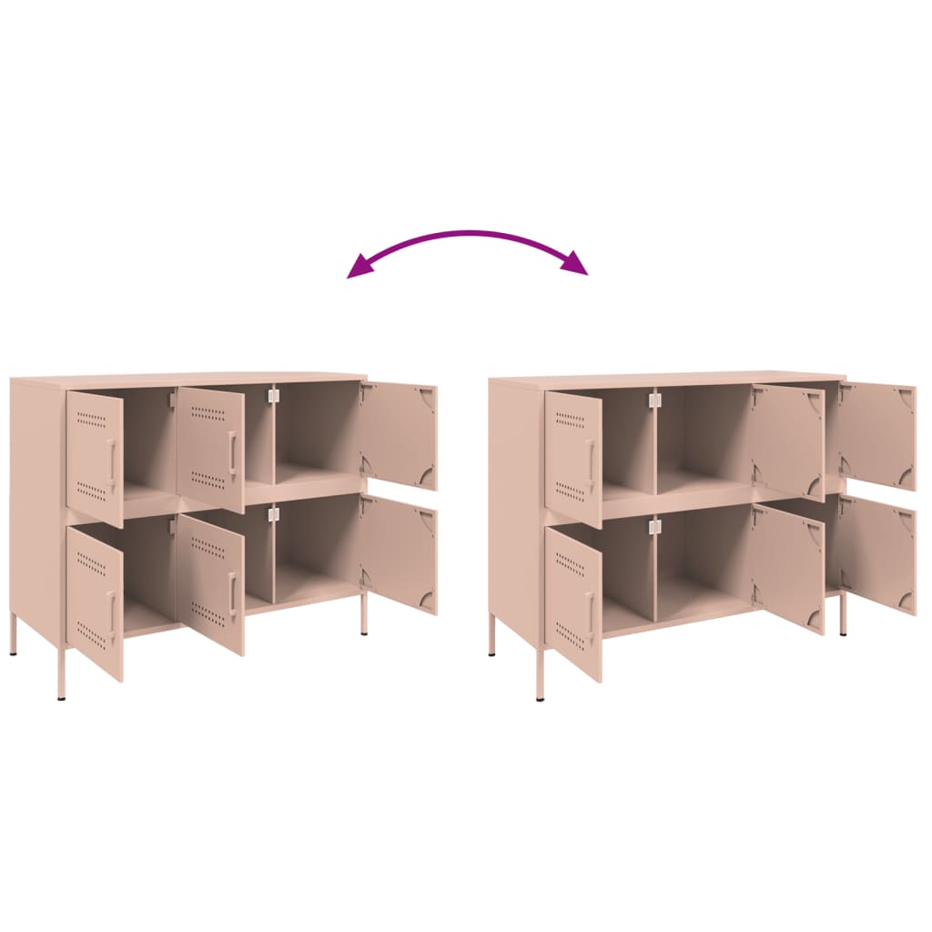 Credenza Rosa 100,5x39x79 cm in Acciaio | homemem39