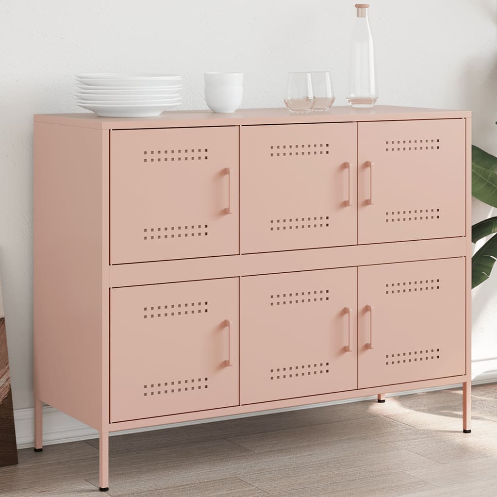 Credenza Rosa 100,5x39x79 cm in Acciaio | homemem39