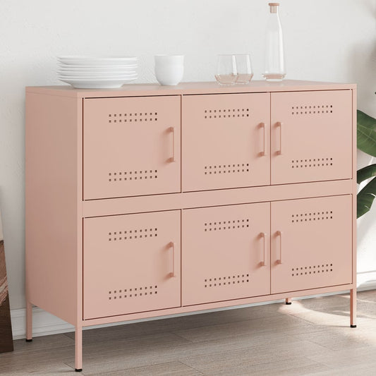 Credenza Rosa 100,5x39x79 cm in Acciaio | homemem39