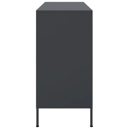 Credenza Antracite 100,5x39x79 cm in Acciaio | homemem39