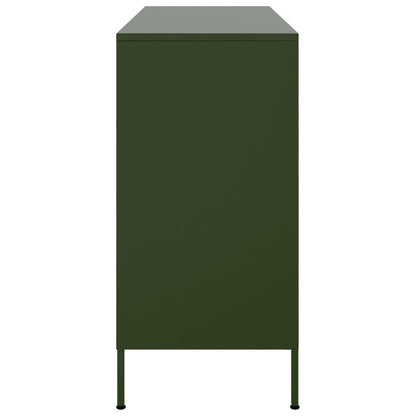 Credenza Verde Oliva 100,5x39x79 cm in Acciaio | homemem39