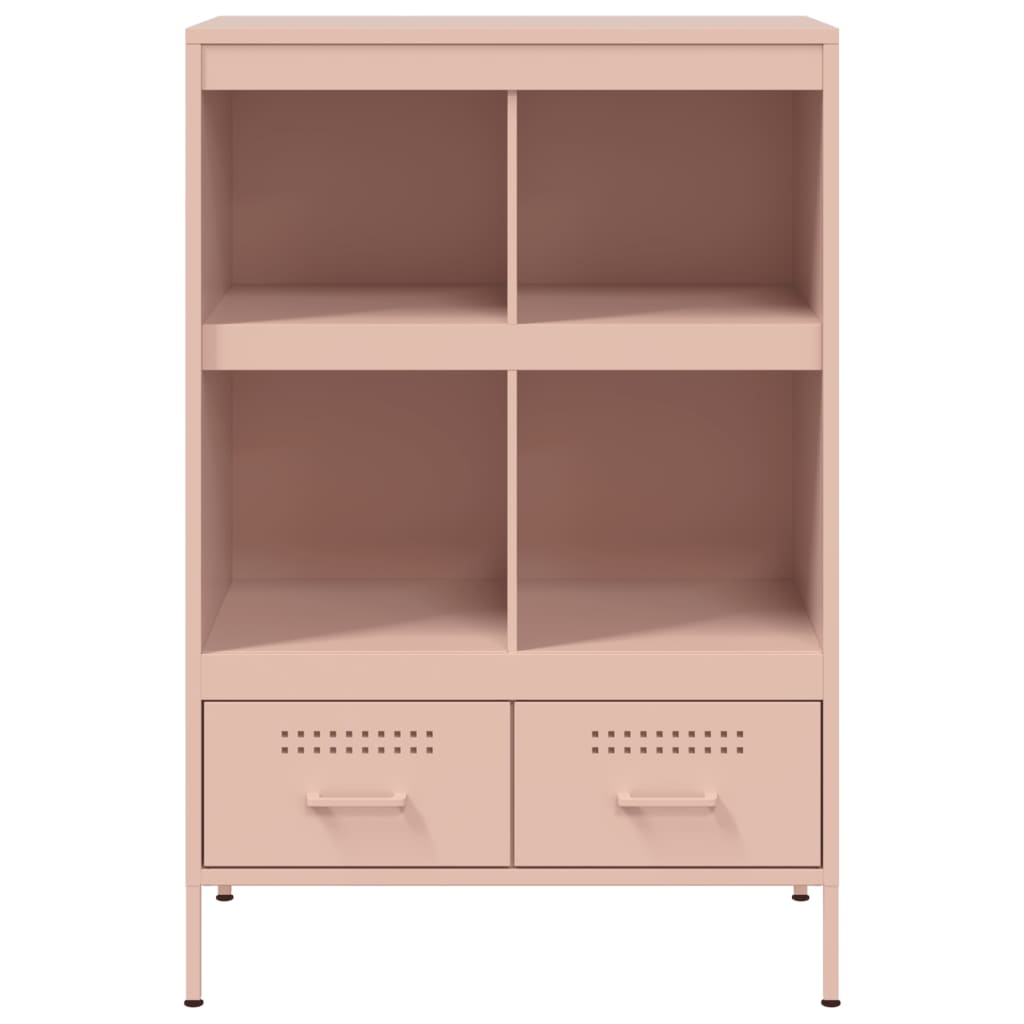 Credenza Rosa 68x39x101,5 cm in Acciaio - homemem39