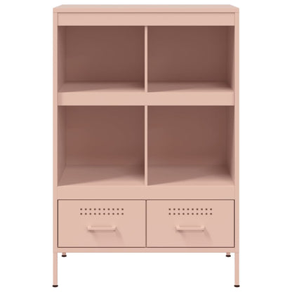 Credenza Rosa 68x39x101,5 cm in Acciaio - homemem39
