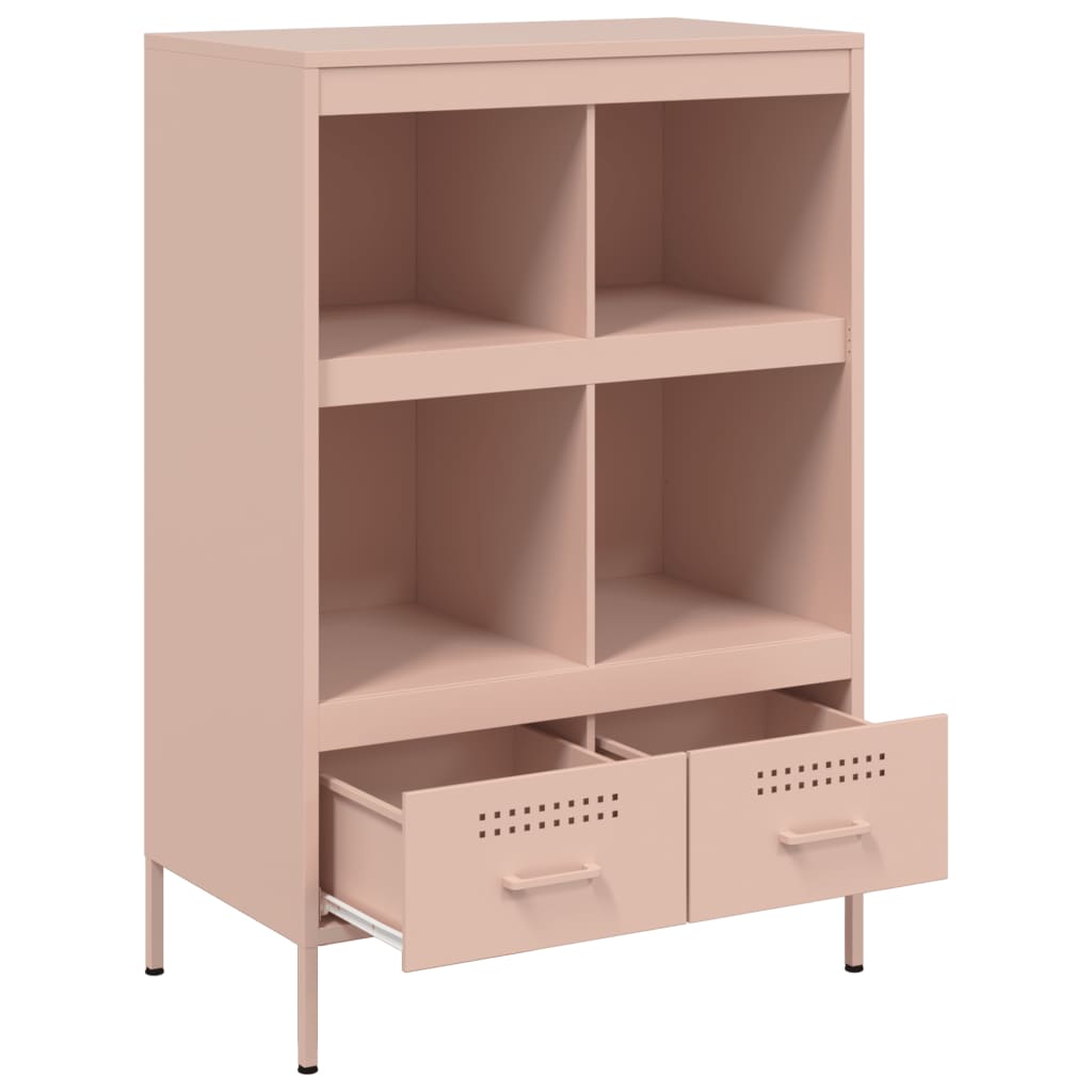 Credenza Rosa 68x39x101,5 cm in Acciaio | homemem39