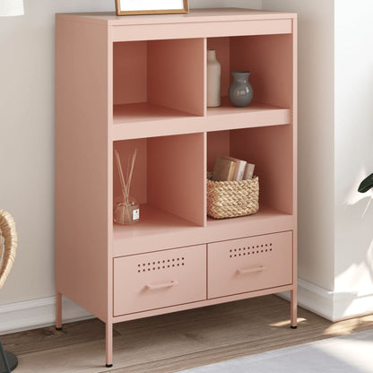 Credenza Rosa 68x39x101,5 cm in Acciaio - homemem39