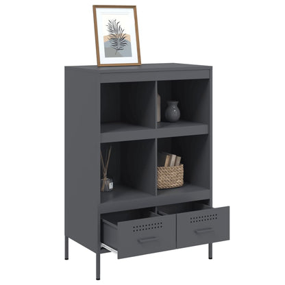 Credenza Antracite 68x39x101,5 cm Acciaio | homemem39